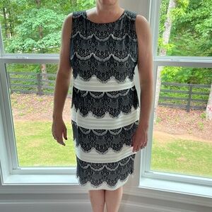 Black & White Lace CB dress